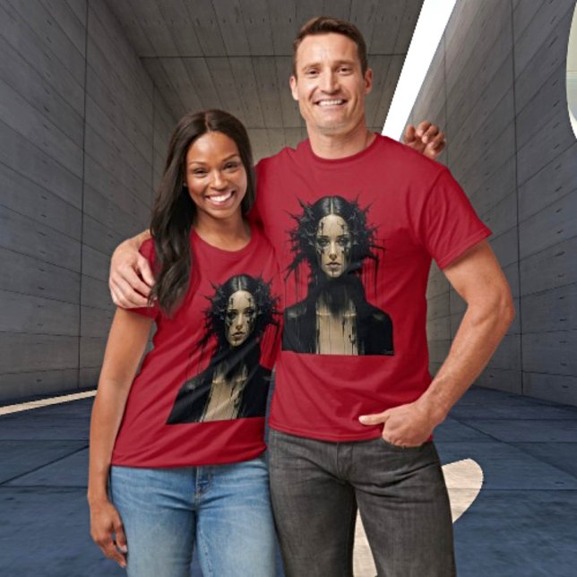 Camiseta Arte Abstrato de Noir Incrível (Criador carregado)