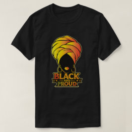 Camiseta Arte Afro Rainha - Preto e Orgulhoso