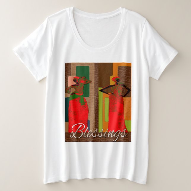 Camiseta Arte Afrocêntrica (Frente do Design)