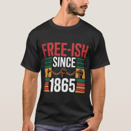 Camiseta Arte Afrocêntrica do Décimo Junto Dia da Liberdade