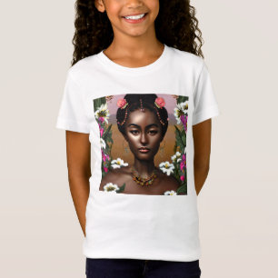 Camiseta Arte AI de Beleza Afro-Americana