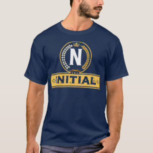 Camiseta Arte alfabética por Viralfont - Letra N