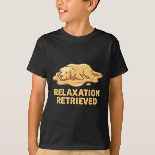 Camiseta Arte Amante de Cachorro Retriever Dourado Yoga