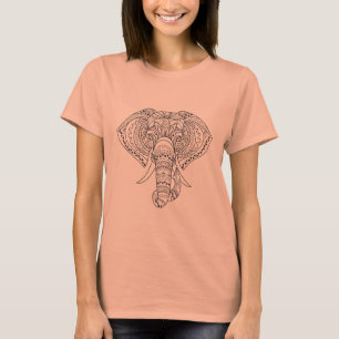 Camiseta Arte animal africana do elefante tribal