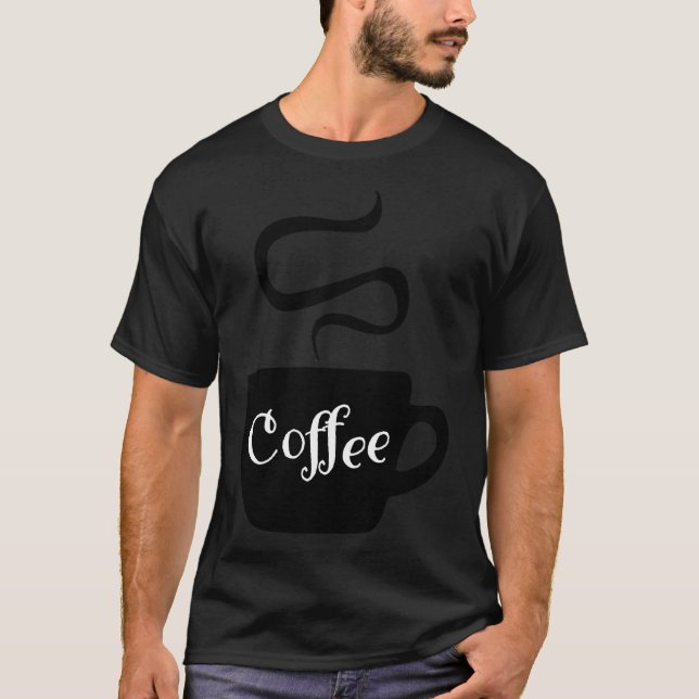 Camiseta arte animal de cães de café (Frente)