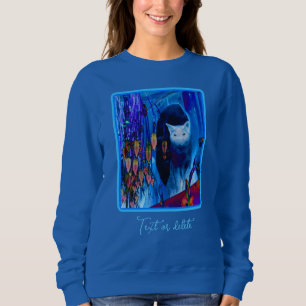 Camiseta Arte Animal Elétrica Blue Siamese Personalizada