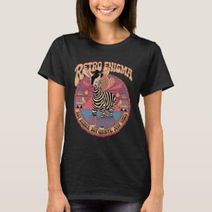 Camiseta Arte Animal Psicodélica Retro Okapi Enigma