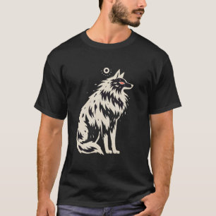 Camiseta Arte Animal Tribal Malinois Pastor Belga Husky