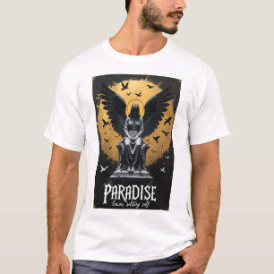 Camiseta Arte Anjo Solitário do Paraíso
