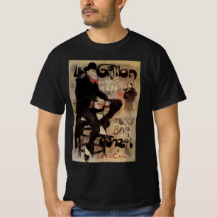 Camiseta Arte Antiga Arte Nova Le Grillon, Homem Bebendo Ce