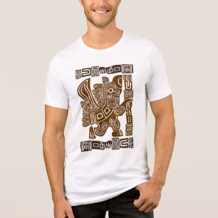 Camiseta Arte Antiga Tribal do Guerreiro de Águia Asteca