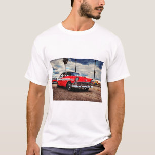Camiseta Arte aquosa do Chevrolet Bel Air de 1956