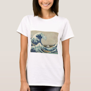 Camiseta Arte asiática - a grande onda fora de Kanagawa