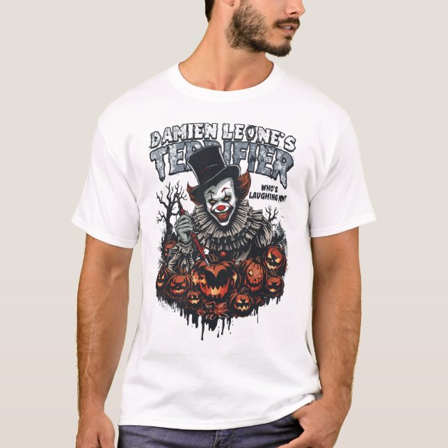 Camiseta Arte Assustadora do Halloween (Frente)