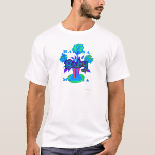 Camiseta Arte Azul Suave Com Ciano: Toque De Bebê.