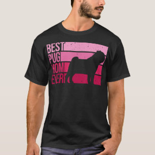 Camiseta Arte Bela Para Mamãe Mulheres Criam Cachorro De Pe