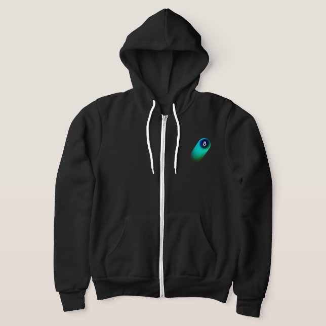 Camiseta Arte Bitcoin (Cometa - Estilo 2, Preto) (Postura )