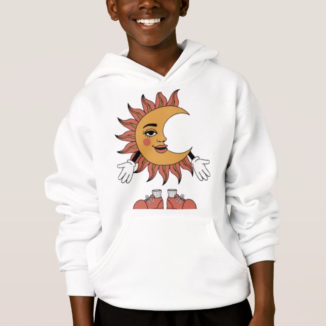 Camiseta arte boho sol e lua (Frente)