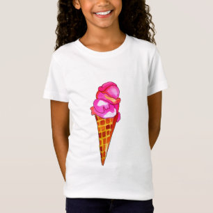 Camiseta arte bonito da comida do gelato do gelado
