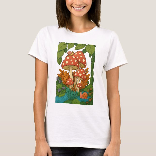 Camiseta Arte botânica (Frente)