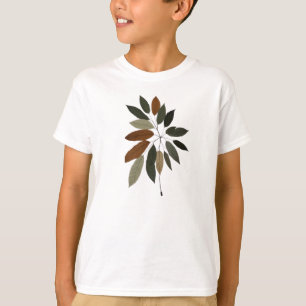 Camiseta Arte Botânica de Folhas de Outono 