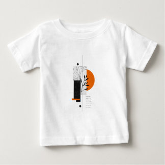 Camiseta Arte Botânica Geométrica Abstrata Moderna para Par