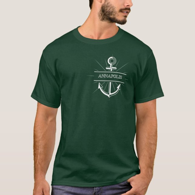 Camiseta Arte branca Annapolis (Frente)