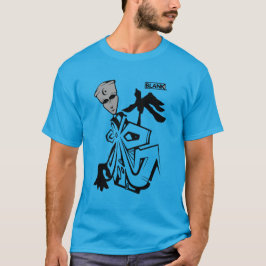 CAMISETA ARTE BRANCO - HOMEM AZUL