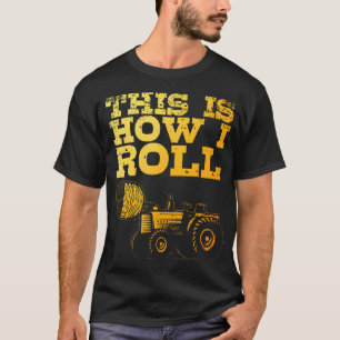 Camiseta Arte Camponesa Para Homens Mulheres Trator Agricul