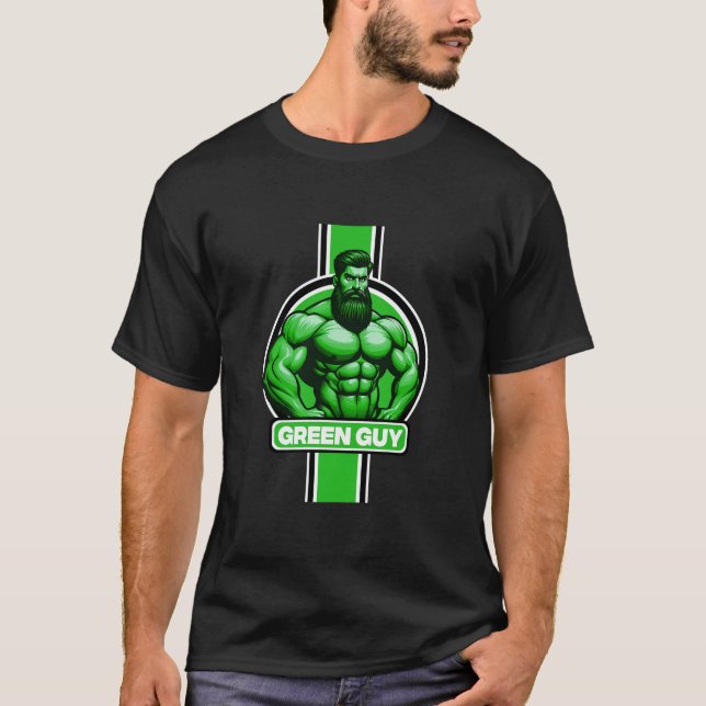Camiseta Arte Cara Verde (Frente)