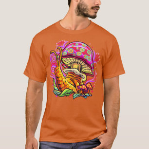 Camiseta Arte Caracol Psychedelic Mushroom