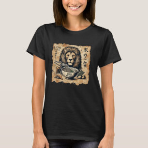 Camiseta Arte Caverna Japonesa, Noodle Lion Ramen