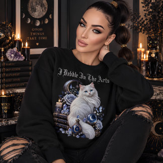 Camiseta Arte Celestial de Gata Mística e Bruxa
