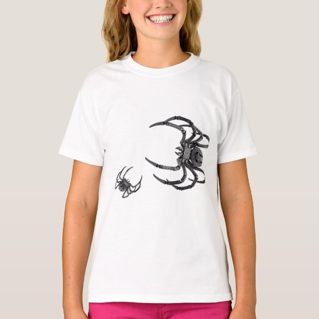 Camiseta Arte Celta de Aranha Mecânica (Frente)