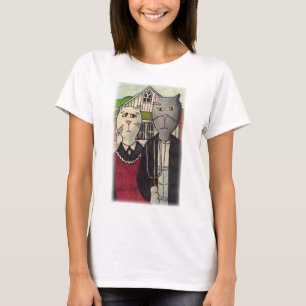 Camiseta Arte Clássica de Gótica Americat