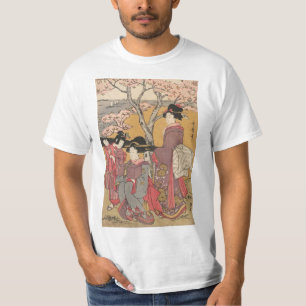 Camiseta Arte clássica japonesa da senhora da gueixa
