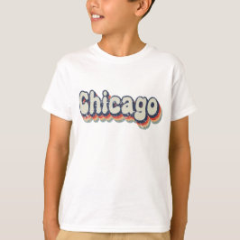 Camiseta Arte Clássico Cromo Chicago Illinois