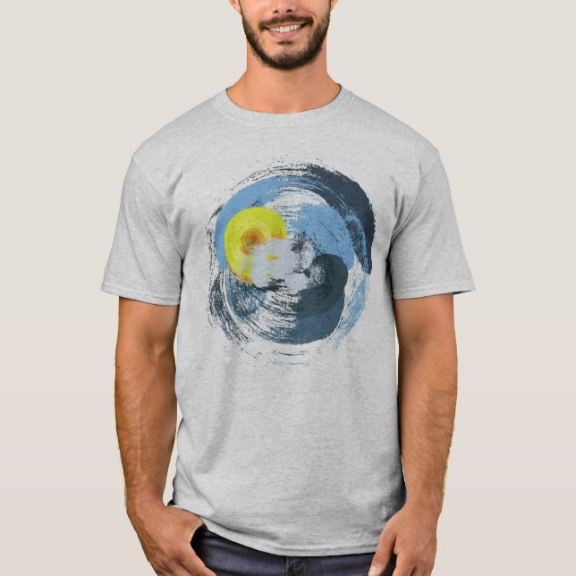 Camiseta Arte Climática legal com Sol e Nuvens (Frente)