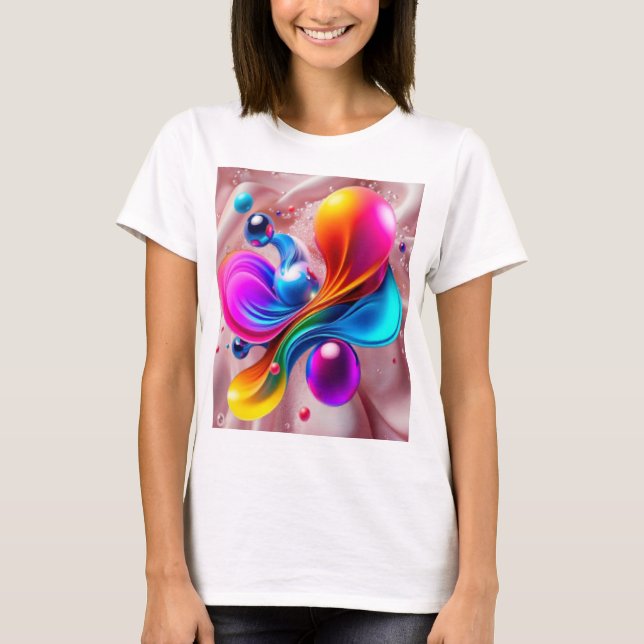 Camiseta Arte Colorida  (Frente)