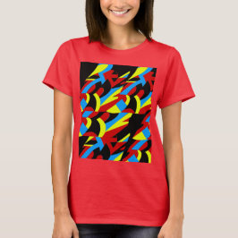 Camiseta Arte Colorida abstrato