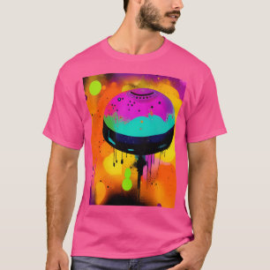 Camiseta Arte Colorida De Alienígena Vibrante legal Ufo.