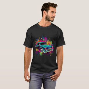 Camiseta Arte Colorida de Carros