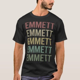 Camiseta Arte Colorida de Texto - Nome Emmett