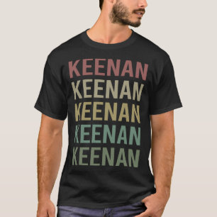 Camiseta Arte Colorida de Texto - Nome Keenan