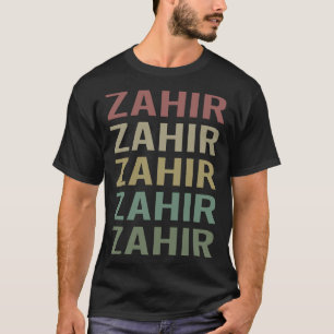 Camiseta Arte Colorida de Texto - Nome Zahir
