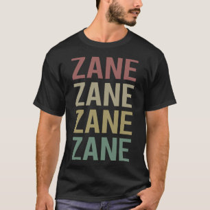 Camiseta Arte Colorida de Texto - Nome Zane