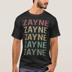 Camiseta Arte Colorida de Texto - Nome Zayne