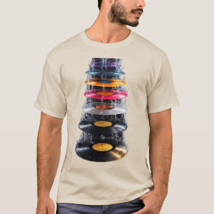 Camiseta Arte Colorida de Vinil de Splash Waterfall