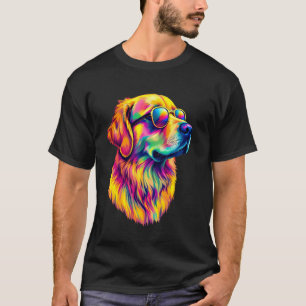 Camiseta Arte Colorida do Lab Amor Labrador Engraçado Amant