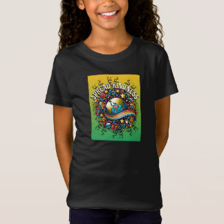 Camiseta Arte Colorida do Mundo de Espalhar Gentileza